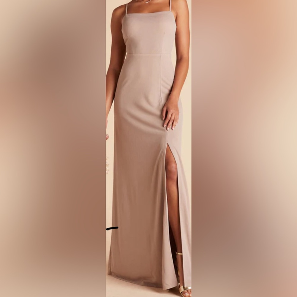 Birdy Grey Gene Halter Side Slit Crepe Sea Glass Green Dress Size XS NEW